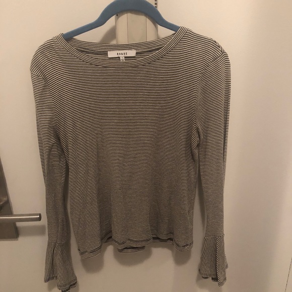 Ro & De Tops - Ro & De size small navy and white striped shirt